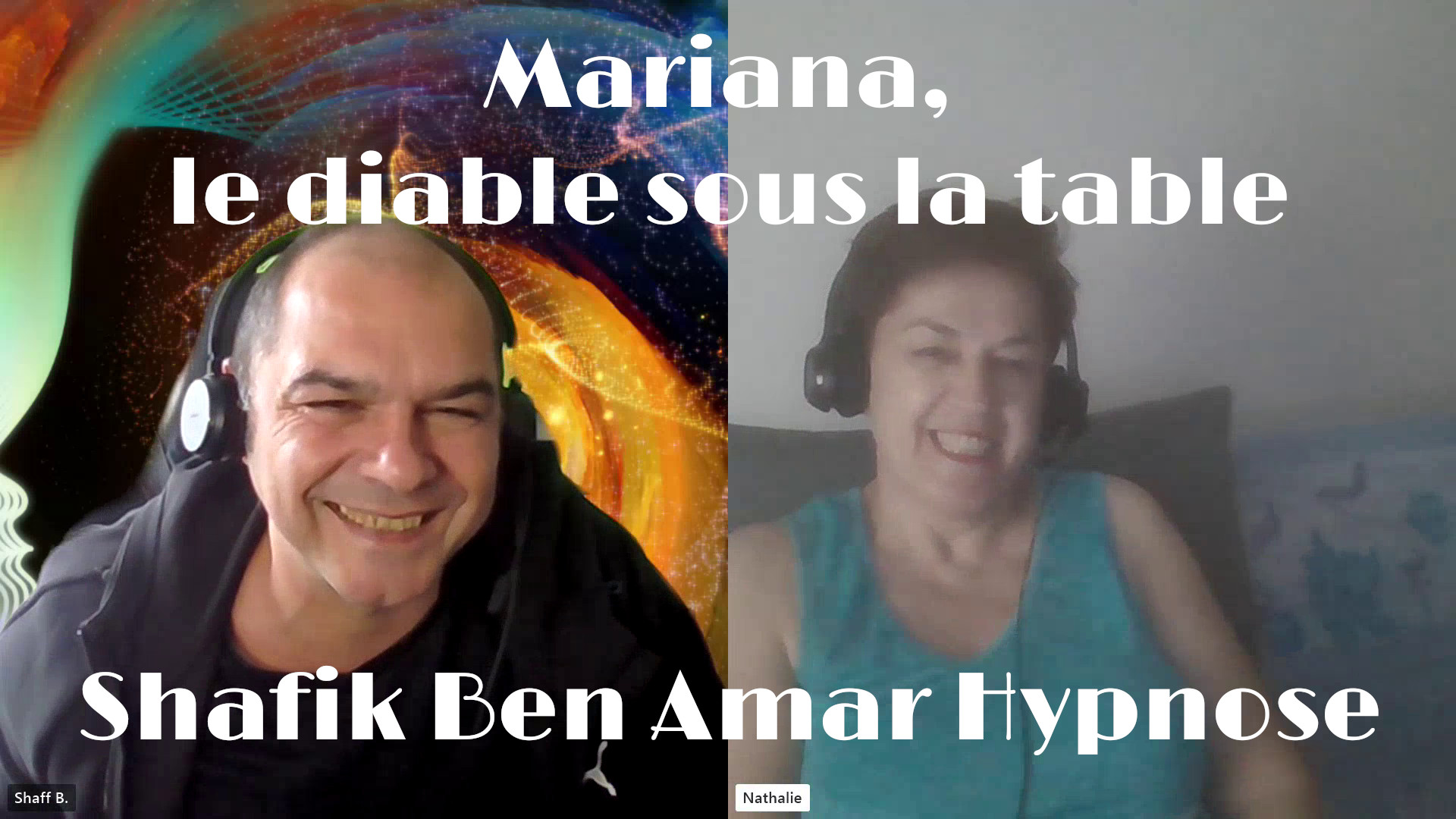 Session cliente Mariana Shafik Ben Amar Hypnose regressive Bourg-La-Reine
