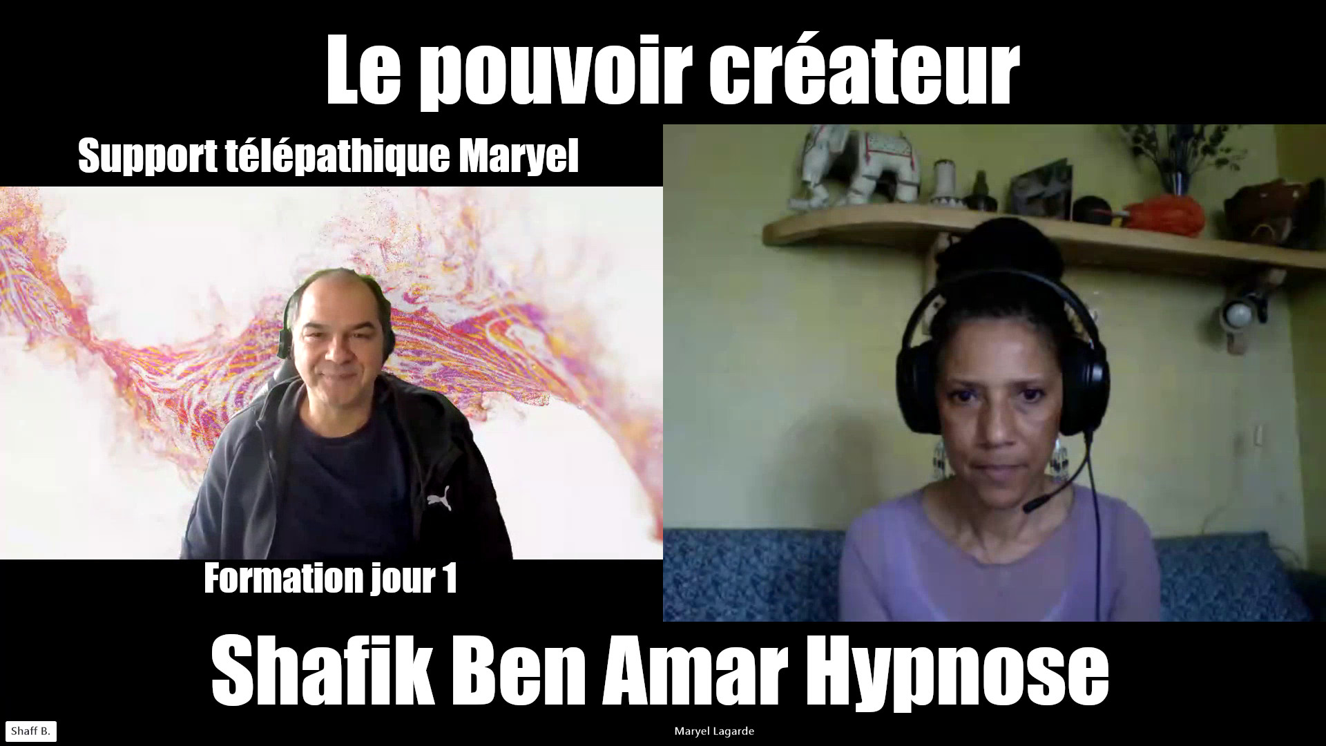 Maryel formation le pouvoir créateur Shafik Ben Amar Hypnose Bourg-La-Reine