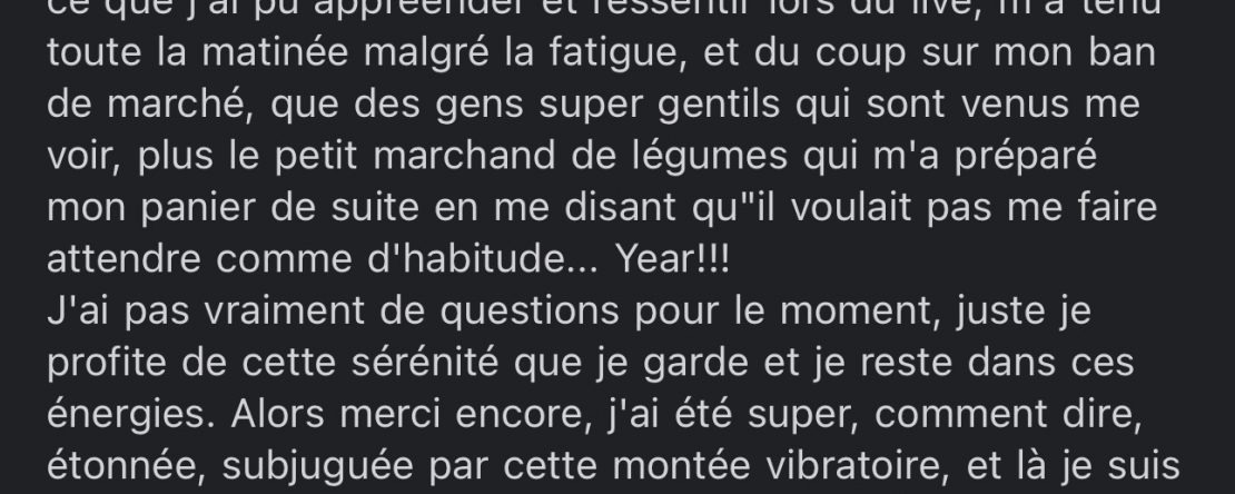 AVIS - Quand un live te met dans un état de joie - Shafik Ben Amar Hypnose Régressive ésotériques
