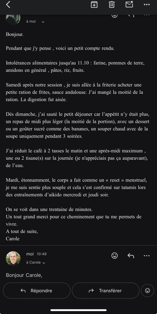 Témoignage Carole suite l’induction hypnotique - Shafik Ben Amar Hypnose Régressive ésotériques