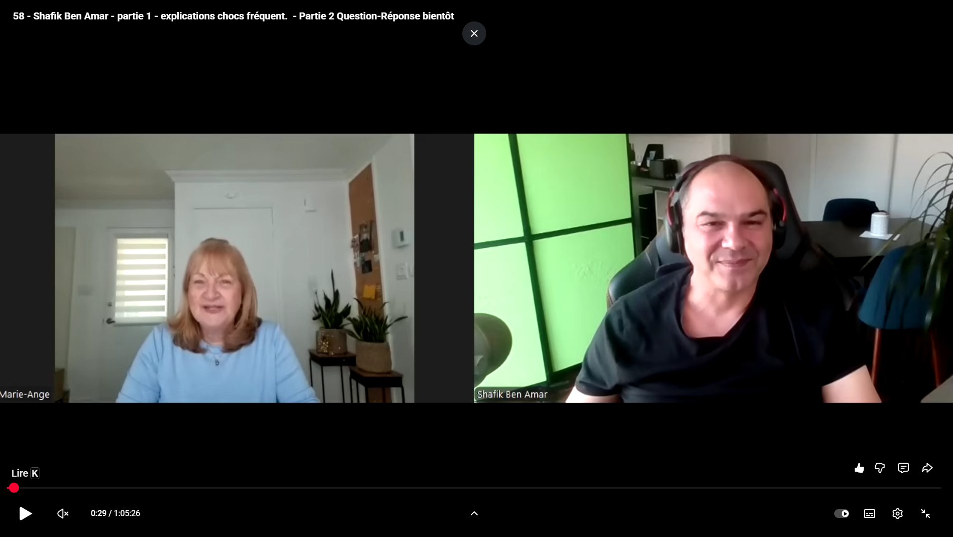 interview Marie ANge 1 - Shafik Ben Amar Hypnose Régressive ésotériques Bourg-la-Reine