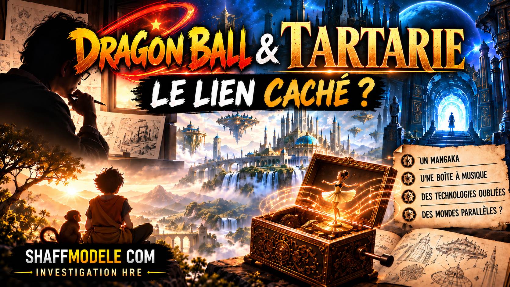 Ep342 - 5investigation Dragon ball tartaria - Shafik Ben Amar Hypnose Régressive ésotériques Bourg-La-Reine